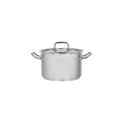 CHEF INOX PROFESSIONAL SAUCE POT w/LID-18/10 200x130mm 4.0lt (*73225*) =  1 X EACH