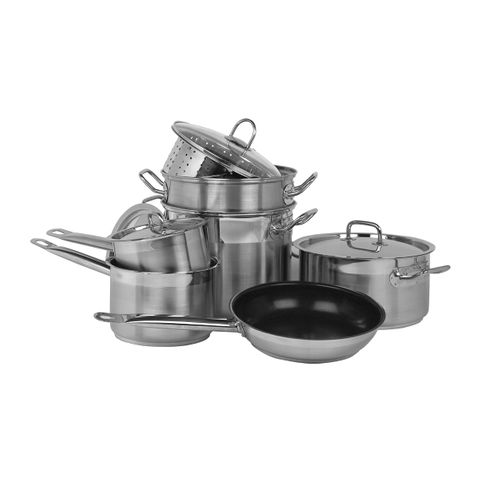 CHEF INOX PROFESSIONAL COOKWARE SET 7pc S/S (*73200-7*) =  1 X SET
