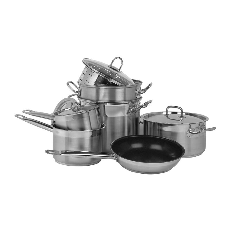 CHEF INOX PROFESSIONAL COOKWARE SET 7pc S/S (*73200-7*) =  1 X SET
