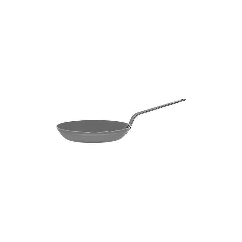 DEBUYER CARBONE PLUS ROUND FRYPAN STEEL 220x34mm (*DEBUYER37122*) =  1 X EACH