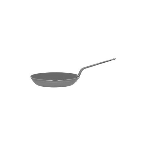 DEBUYER CARBONE PLUS ROUND FRYPAN STEEL 240x39mm (*DEBUYER37124*) =  1 X EACH
