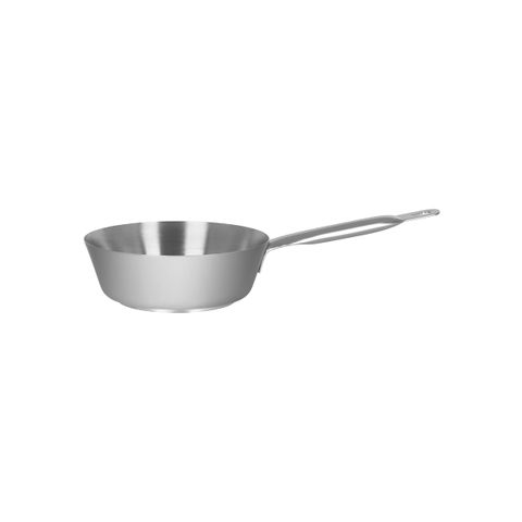 PADERNO S 1000 CONICAL SAUTE PAN S/S 200x65mm 1.6lt (*71462*) =  1 X EACH