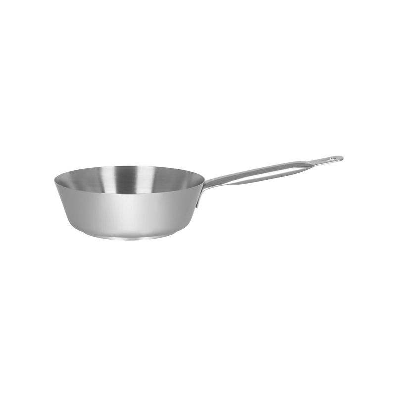 PADERNO S 1000 CONICAL SAUTE PAN S/S 240x75mm 2.7lt (*71463*) =  1 X EACH