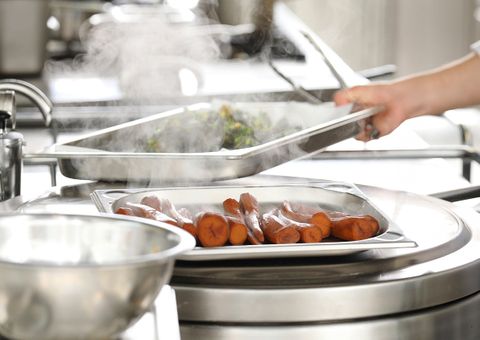 CHEF INOX ANTI-JAM STEAM PAN 1/1 SIZE 530x325x100mm 13.7lt (*52004*) = PACK OF 6 X EACHES