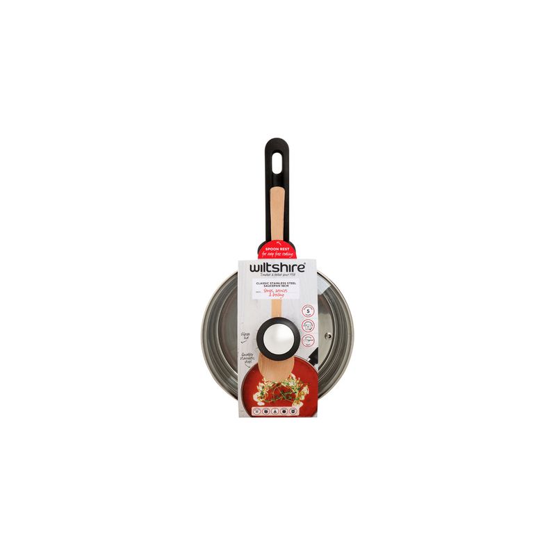 WILTSHIRE CLASSIC SAUCEPAN 180mm W/GLASS LID (*WLT42297*) = PACK OF 4 X EACHES