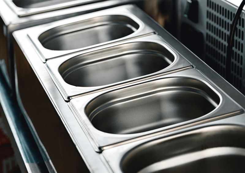 CHEF INOX ANTI-JAM STEAM PAN 1/6 SIZE 176x162x65mm 1lt (*51602*) = PACK OF 36 X EACHES