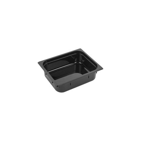 GASTRONORM PAN- POLYCARB 1/2 x 100mm5.5lt BLACK (*PC-12100BK*) = PACK OF 6 X EACHES