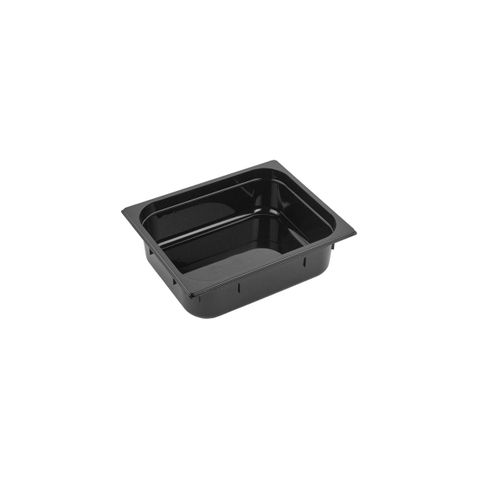 GASTRONORM PAN- POLYCARB 1/2 x 150mm8.5lt BLACK (*PC-12150BK*) = PACK OF 6 X EACHES