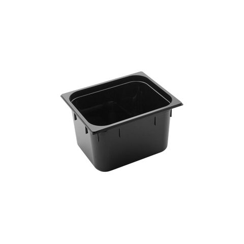GASTRONORM PAN- POLYCARB 1/2 x 200mm11lt BLACK (*PC-12200BK*) = PACK OF 6 X EACHES