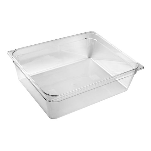 POLYCARBONATE CLEAR GASTRONORM PAN-2/1 SIZE 200mm55lt (*PC-21200CL*) = PACK OF 5 X EACHES