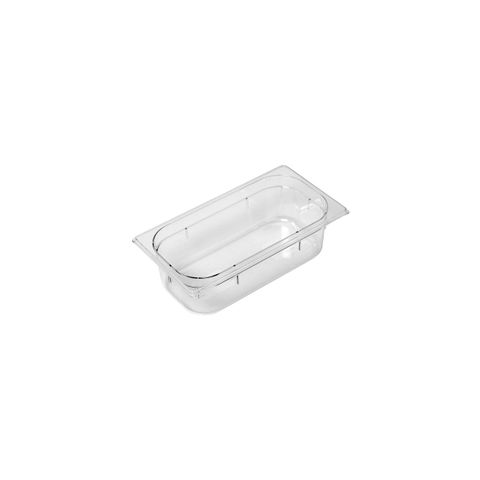GASTRONORM PAN- POLYCARB 1/3 x 100mm3.5lt CLEAR (*PC-13100CL*) = PACK OF 6 X EACHES