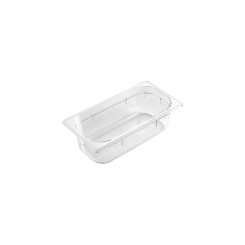 GASTRONORM PAN- POLYCARB 1/3 x 150mm5.5lt CLEAR (*PC-13150CL*) = PACK OF 6 X EACHES