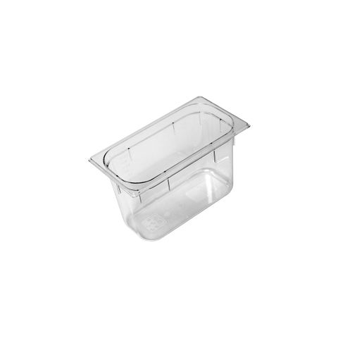 GASTRONORM PAN- POLYCARB 1/3 x 200mm7.25lt CLEAR (*PC-13200CL*) = PACK OF 6 X EACHES