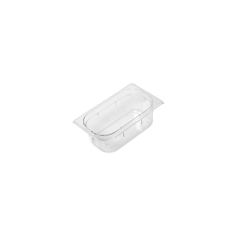 GASTRONORM PAN- POLYCARB 1/4 x 100mm2.25lt CLEAR (*PC-14100CL*) = PACK OF 6 X EACHES