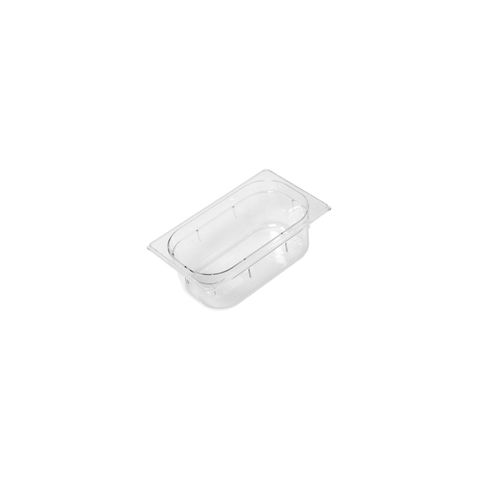 GASTRONORM PAN- POLYCARB 1/4 x 150mm3.5lt CLEAR (*PC-14150CL*) = PACK OF 6 X EACHES