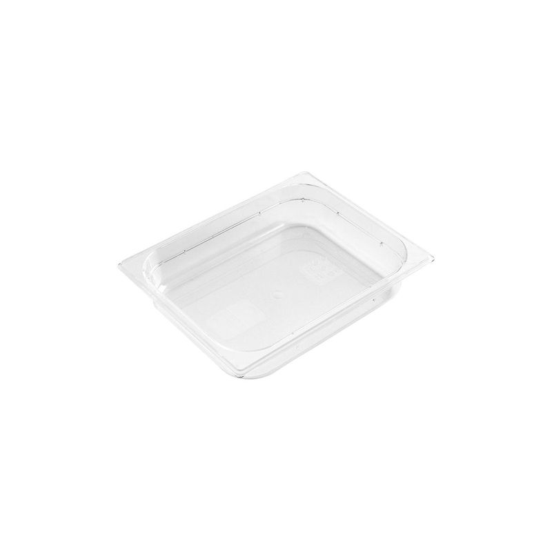 GASTRONORM PAN- POLYCARB 1/2 x 100mm5.5lt CLEAR (*PC-12100CL*) = PACK OF 6 X EACHES