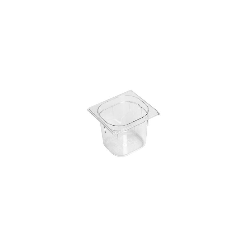 POLYCARBONATE CLEAR GASTRONORM PAN-1/6 SIZE 150mm2.25l (*PC-16150CL*) = PACK OF 5 X EACHES