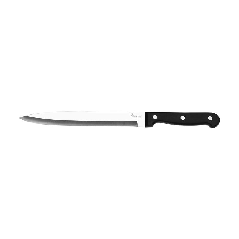 GET SET CARVING KNIFE S/S w/BLK HDL 200mm (*GS-2005*) = PACK OF 12 X EACHES