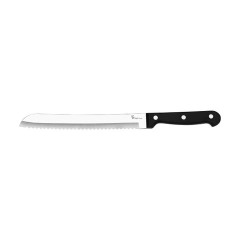 GET SET BREAD KNIFE S/S w/BLK HDL 200mm (*GS-2001*) = PACK OF 12 X EACHES