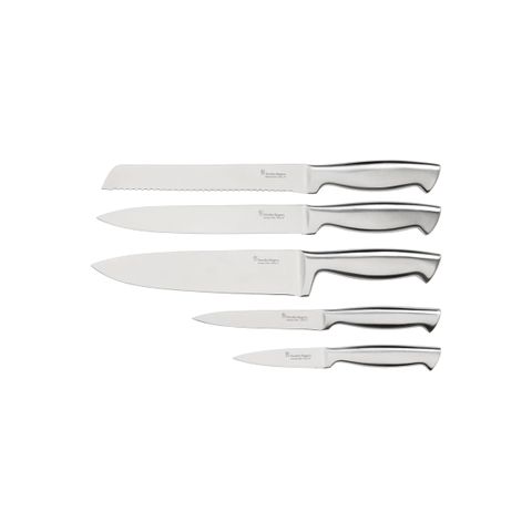 STANLEY ROGERS ACACIA BLACK KNIFE BLOCK SET 6PC (*SR41410*) = PACK OF 2 X SETS