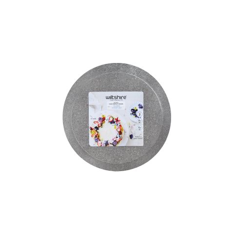 WILTSHIRE CAKE BOARDS ROUND SET OF 2 (*WLT40090*) = PACK OF 4 X SETS
