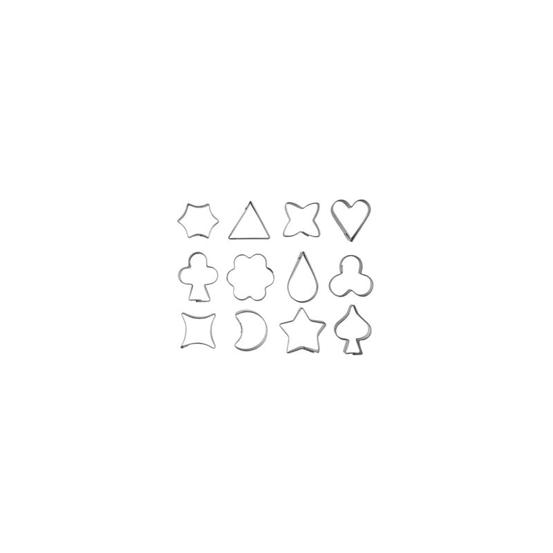 CHEF INOX CUTTER SET 12pc ASPIC TIN 30mm (*01948*) =  1 X SET