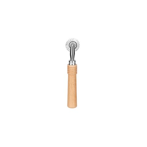 PASTRY WHEEL-FLUTED 2mm "DAILY" WOOD HDL (*03397*) =  1 X EACH