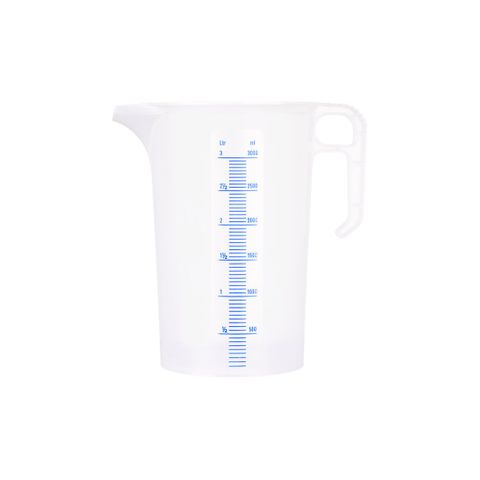 CHEF INOX BLUE SCALE PP THEMO MEASURING JUG-3.0lt (*31056*) =  1 X EACH