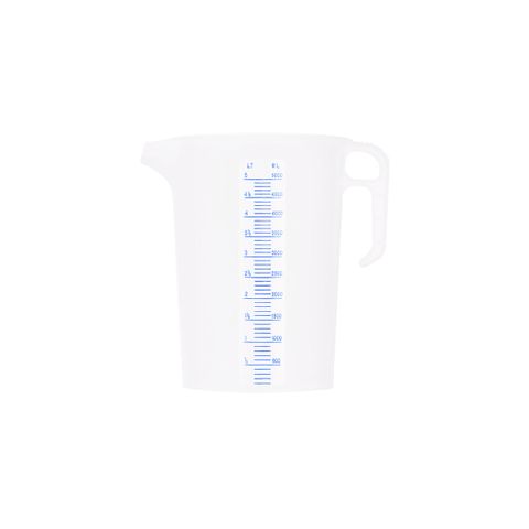 CHEF INOX BLUE SCALE PP THEMO MEASURING JUG-5.0lt (*31058*) =  1 X EACH