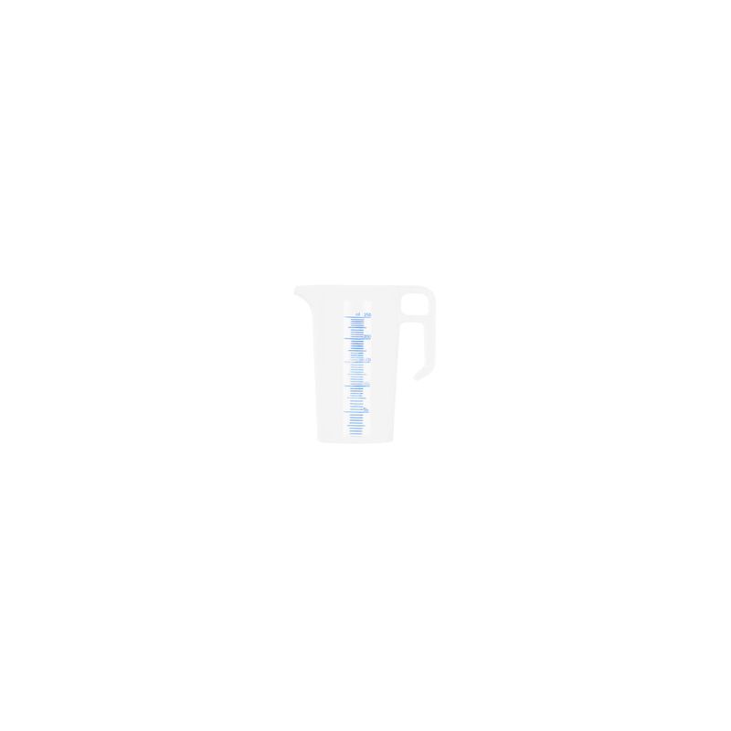 CHEF INOX BLUE SCALE PP THEMO MEASURING JUG-0.25l (*31051*) =  1 X EACH