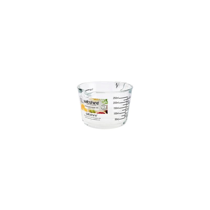 WILTSHIRE GLASS MEASURING JUG 250ml (*WLT44094*) = PACK OF 8 X EACHES