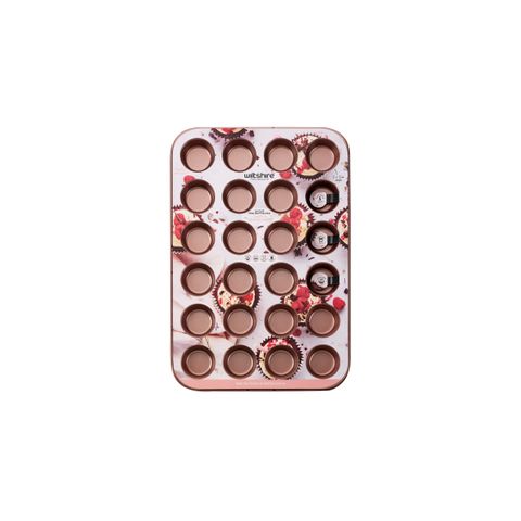 WILTSHIRE MUFFIN PAN-24 CUP ROSE GOLD NON-STICK (*WLT40757*) = PACK OF 6 X EACHES