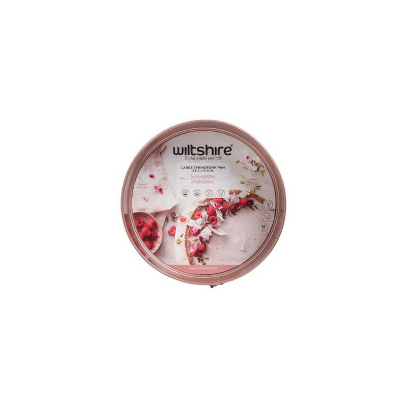 WILTSHIRE SPRINGFORM-ROUND ROSE GOLD 245x65mm NON-STICK (*WLT40830*) = PACK OF 6 X EACHES