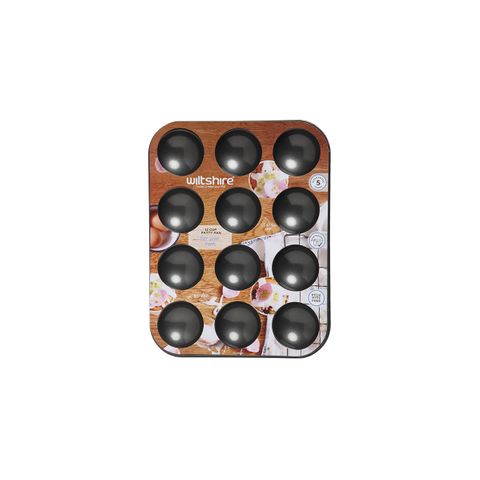 WILTSHIRE PATTY PAN-12 CUP EASYBAKE NON-STICK (*WLT9005MP*) = PACK OF 12 X EACHES