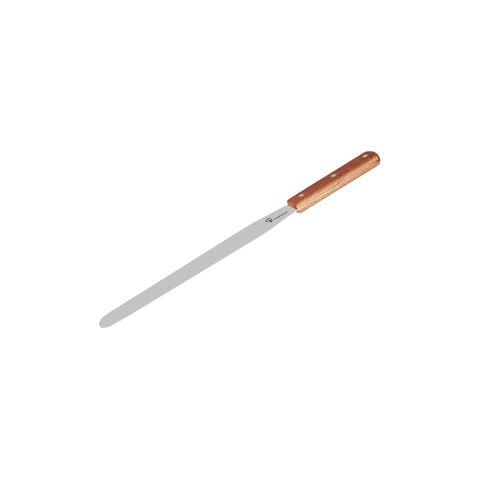 CHEF INOX SPATULA S/S w/WOODEN HDL 250X39mm 10"/OA380mm (*20310*) =  1 X EACH