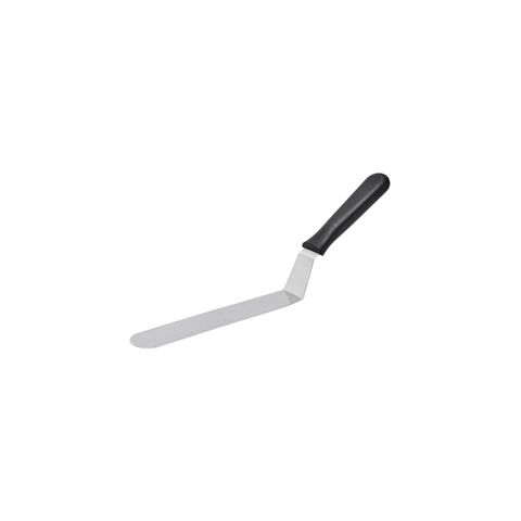 CHEF INOX SPATULA/PALLET KNIFE CRANKED 215x40x390mm BLK HDL (*22408*) = PACK OF 12 X EACHES