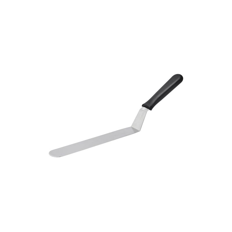 CHEF INOX SPATULA/PALLET KNIFE CRANKED 235x40x430mm BLK HDL (*22410*) = PACK OF 12 X EACHES