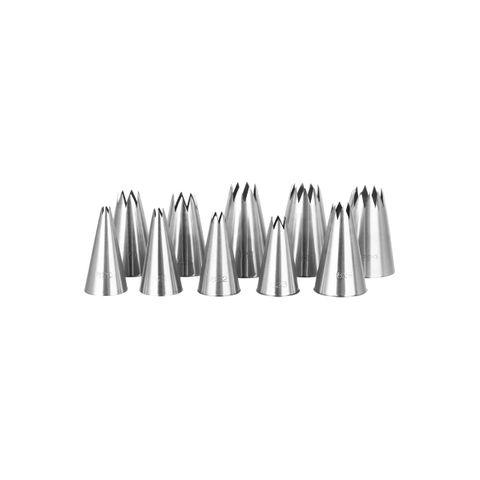 TUBES-S/S 10pc STAR No 0-9 (*00420-9S*) =  1 X SET