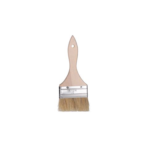 CHEF INOX PASTRY BRUSH NATURAL BRISTLES w/WOOD HDL 75mm/ 3" (*31506*) = PACK OF 12 X EACHES
