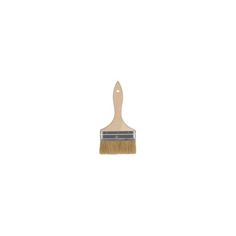 CHEF INOX PASTRY BRUSH NATURAL BRISTLES w/WOOD HDL 100mm/ 4" (*31510*) = PACK OF 12 X EACHES