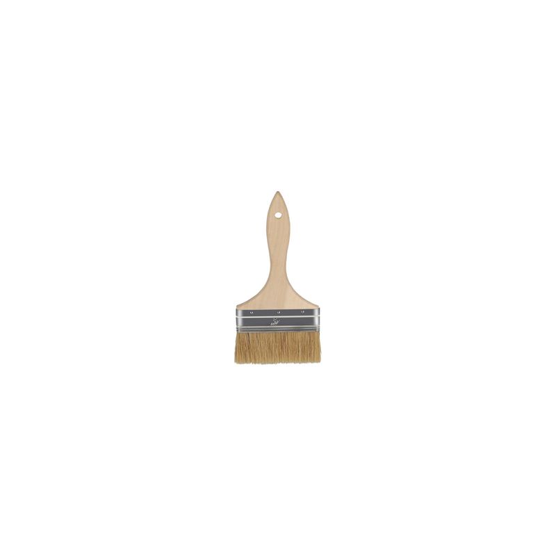CHEF INOX PASTRY BRUSH NATURAL BRISTLES w/WOOD HDL 100mm/ 4" (*31510*) = PACK OF 12 X EACHES