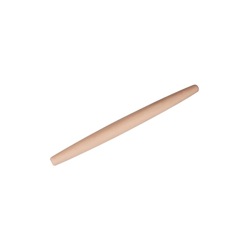 CHEF INOX ROLLING PIN FRENCH TAPERED BEACHWOOD 40-25/475mm (*03658*) = PACK OF 5 X EACHES