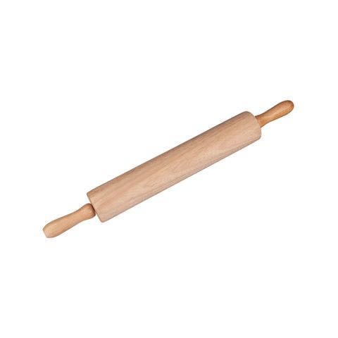 CHEF INOX ROLLING PIN WOOD w/S/S BALL BEARINGS 70x380mm (*03655*) =  1 X EACH