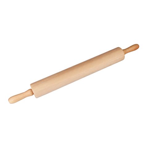 CHEF INOX ROLLING PIN WOOD w/S/S BALL BEARINGS 70x450mm (*03657*) =  1 X EACH