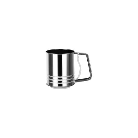 CHEF INOX FLOUR SIFTER SQUEEZE HDL S/S 3 CUP 95x128mm (*39391*) =  1 X EACH