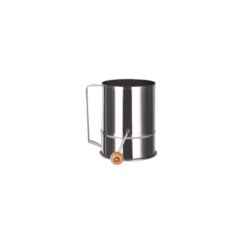 CHEF INOX FLOUR SIFTER CRANK HDL 18/10 5 CUP 105x145mm (*39395*) =  1 X EACH
