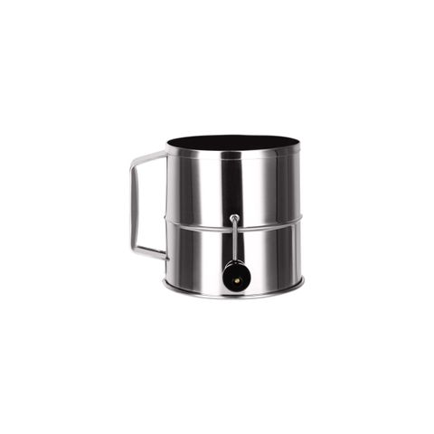 CHEF INOX FLOUR SIFTER CRANK HDL 18/10 8 CUP 155x165mm (*39398*) =  1 X EACH