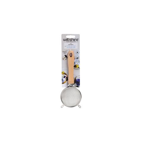 WILTSHIRE STRAINER 70mm w/BEECHWOOD HANDLE (*WLT40496*) = PACK OF 6 X EACHES