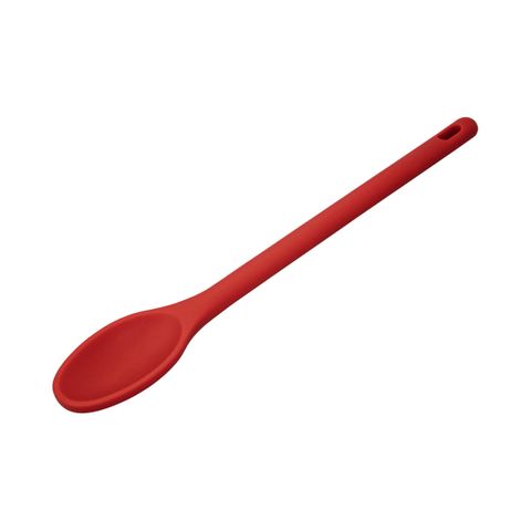 CHEF INOX HEAT RESISTANT SILICONE MIXING SPOON 305mm RED (*31360*) =  1 X EACH