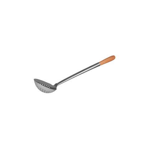 CHEF INOX BOWL SKIMMER S/S WOODEN HANDLE 135x400mm (*21031*) = PACK OF 4 X EACHES